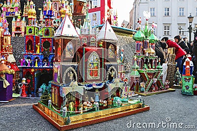 Annual Nativity Scenes Contest, Krakow, Poland Editorial Stock Photo