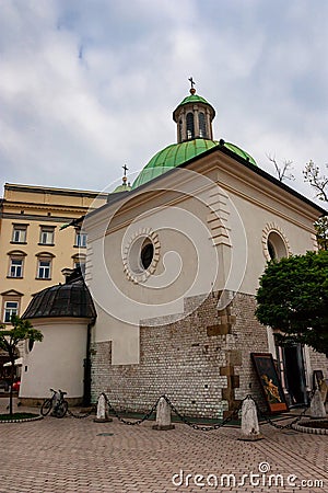 KRAKOW, POLAND - JUNE, 2012: St. Adalbert church Editorial Stock Photo