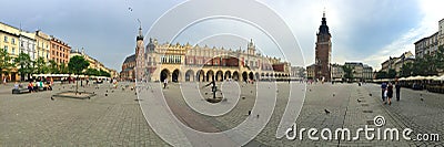 Krakow, Poland - Main Market Square Editorial Stock Photo