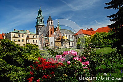 Krakow, Poland. Wawel cathedral and castle Stock Photo