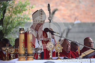Krakow`s archbishop Marek Jedraszewski Editorial Stock Photo