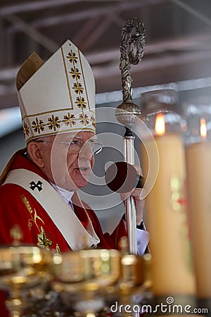 Krakow`s archbishop Marek Jedraszewski Editorial Stock Photo