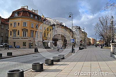 Krakowskie Przedmiescie Old Town Warsaw Editorial Stock Photo