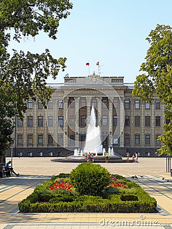 The building of the Legislative Assembly of Krasnodar region on Editorial Stock Photo