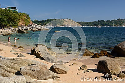 Krating beach, near Nai Harn. Phuket. Thailand Editorial Stock Photo