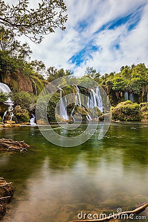 Kravice waterfall in Bosnia and Herzegovina Stock Photo