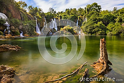 Kravice waterfall in Bosnia and Herzegovina Stock Photo