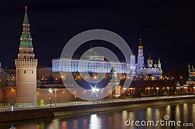 The Kremlin, Kremlin embankment Stock Photo