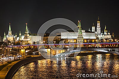 Kremlin and Moskva River Stock Photo