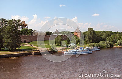 The Kremlin in Novgorod Stock Photo