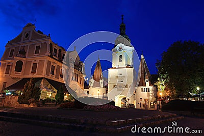 Krems an der Donau at night Editorial Stock Photo