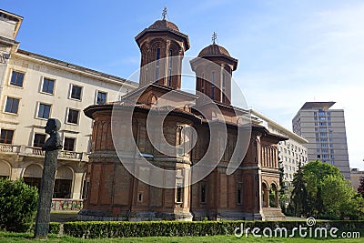 Kretzulescu Christian Orthodox church in Bucharest Stock Photo
