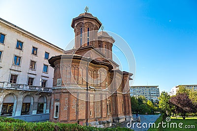 Kretzulescu Church in Bucharest Editorial Stock Photo
