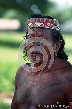 Krikati - Native indians of Brazil Editorial Stock Photo