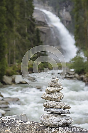 Krimml waterfall Stock Photo