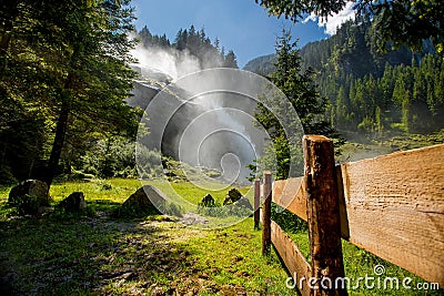 Krimml waterfall, Austria Stock Photo