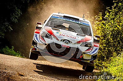 Kris Meeke and Sebastian Marshall at ADAC Rally Germany Editorial Stock Photo