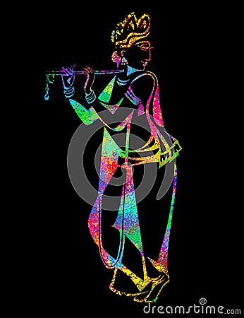 Krishna Gopalpriya Paramatma Vector Illustration