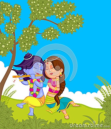 Krishna Janmashtami Vector Illustration