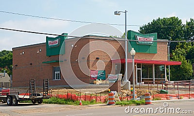 Krispy Kreme Doughnut Shop Editorial Stock Photo