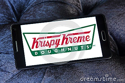 Krispy kreme fast food logo Editorial Stock Photo