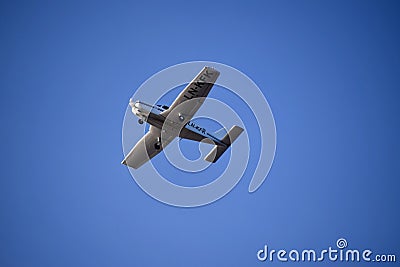 Kristiansand, Norway, February 26, 2023. LN-KFK. The New Piper Aircraft. Taking off from Kristiansand airport. Editorial Stock Photo