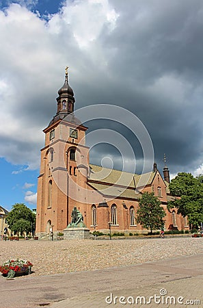 Kristine church in Falun Stock Photo