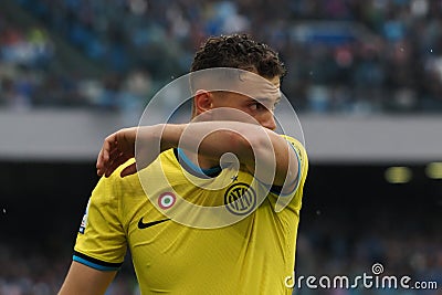 Italian Serie A league between Napoli vs Inter Editorial Stock Photo