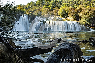 Krka Waterfalls National Park, Croatia, Europe Stock Photo
