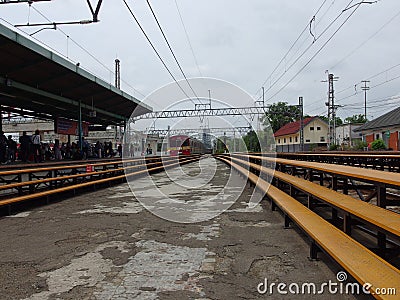 Kereta Rel Listrik also known as Commuter Line in Jakarta Indonesia Editorial Stock Photo