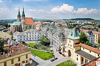 Kromeriz castle (UNESCO) in Kromeriz, Moravia, Czech republic. Stock Photo