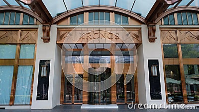 Kronos office building entrance, Bangkok Editorial Stock Photo