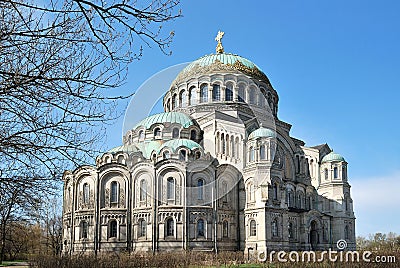 Kronstadt. Naval Cathedral Stock Photo