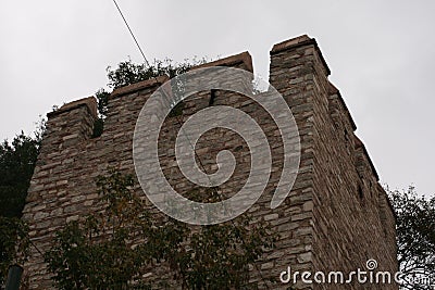 Krppostnaya tower when it defended the city, and now it has become just an element of the urban landscape Stock Photo