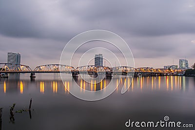 Krung Thon Bridge Stock Photo