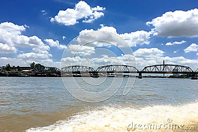 Krung Thon Bridge. Stock Photo