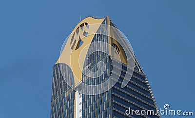 Krungsri Ploenchit office soars into blue sky Editorial Stock Photo