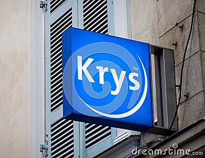 Krys sign in Bayonne, France Editorial Stock Photo