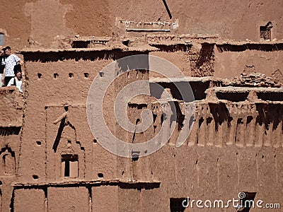 Ksar Ajt Bin Haddu near Warzazat in Morocco Editorial Stock Photo