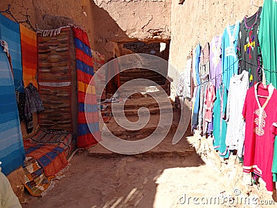 Ksar Ajt Bin Haddu near Warzazat in Morocco Editorial Stock Photo