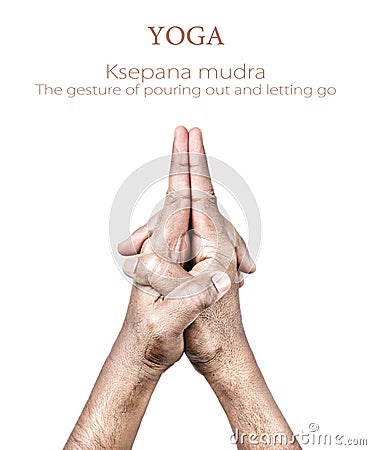 Ksepana mudra Stock Photo