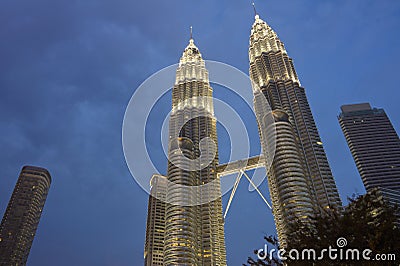 Kuala Lumpur at dusk Stock Photo