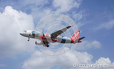 Landing aircraft Editorial Stock Photo