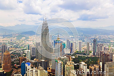 Kuala Lumpur (Malaysia) city view Stock Photo