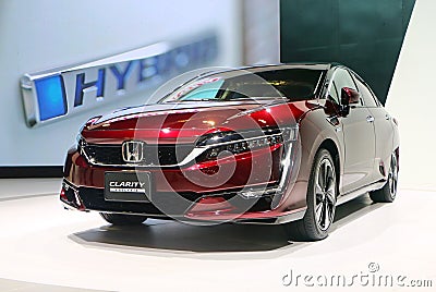 The Honda Clarity manufacture by Honda Motor Company, Ltd. of Japan , displayed during the Editorial Stock Photo