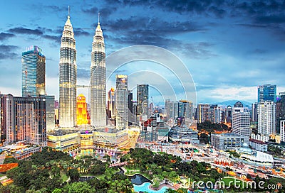 Kuala Lumpur, Malaysia skyline Stock Photo