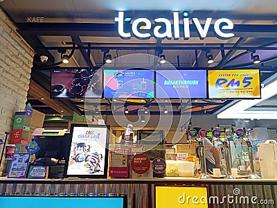 Tealive one of the best drink Editorial Stock Photo