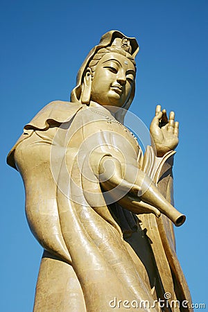 Kuan Yin Statue Stock Photo