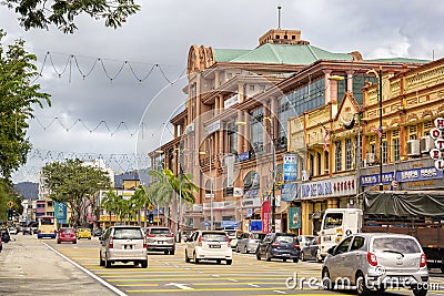 Old colonial style building Former Palace of Justice stands on Mahkota Square in the city center Editorial Stock Photo