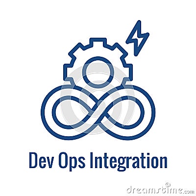 Kubernetes Development and Environment Icon Showing Aspect Vector Illustration